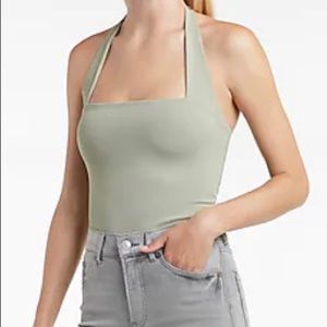 Body Contour Double Layer Halter Neck Tank